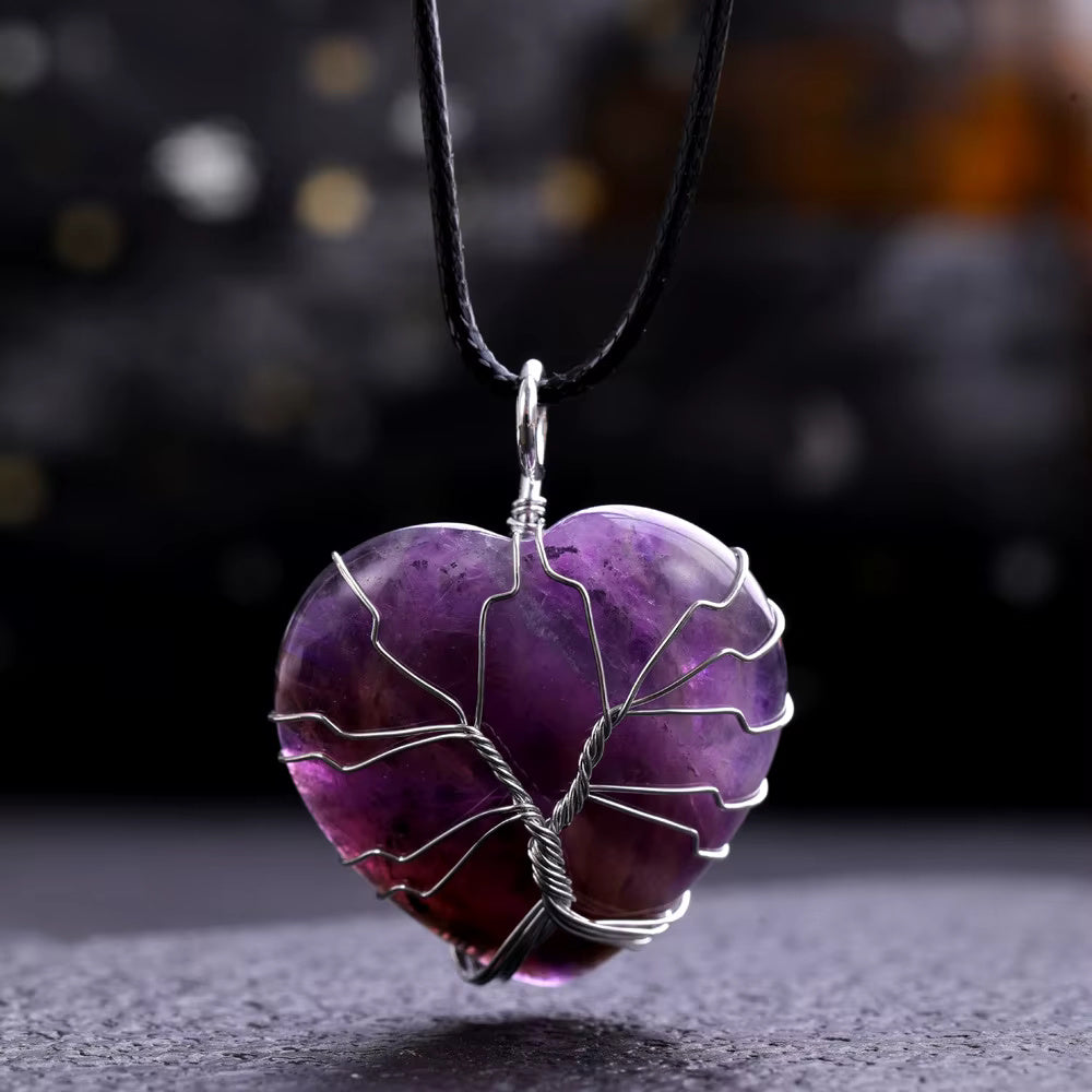 Rose Quartz Heart Necklace