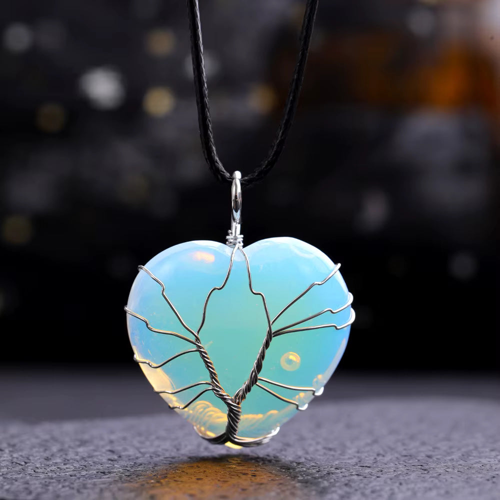 Opalite Heart Necklace